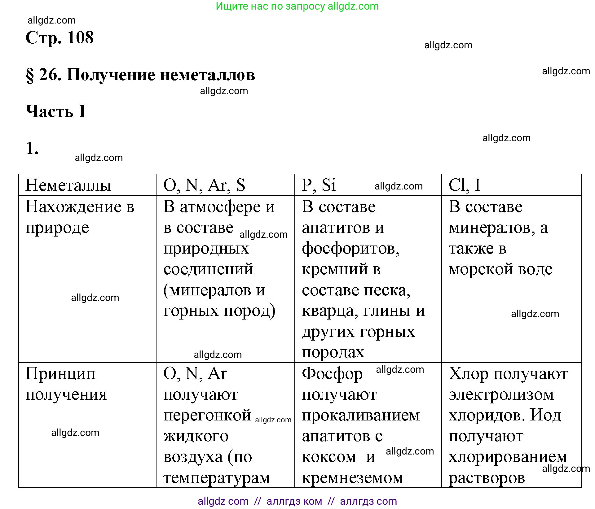 Химия, 9 класс рабочая тетрадь, авторы: Габриелян Олег Саргисович, Сладков Сергей Анатольевич, Остроумов Игорь Геннадьевич, издательство Просвещение, Москва, 2023, белого цвета, страница 108, номер 1, Решение