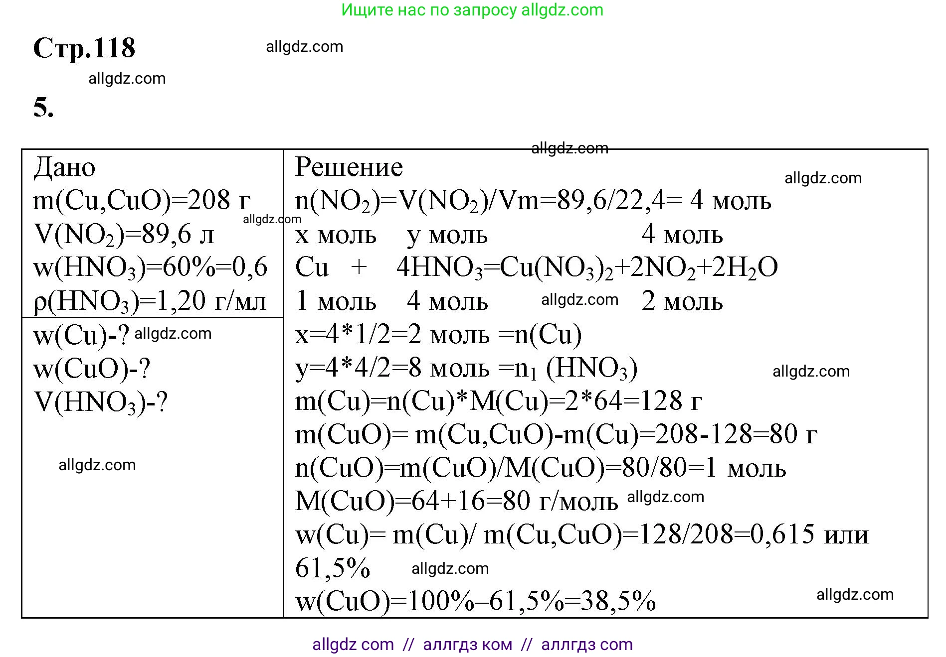 Химия, 9 класс рабочая тетрадь, авторы: Габриелян Олег Саргисович, Сладков Сергей Анатольевич, Остроумов Игорь Геннадьевич, издательство Просвещение, Москва, 2023, белого цвета, страница 118, номер 5, Решение