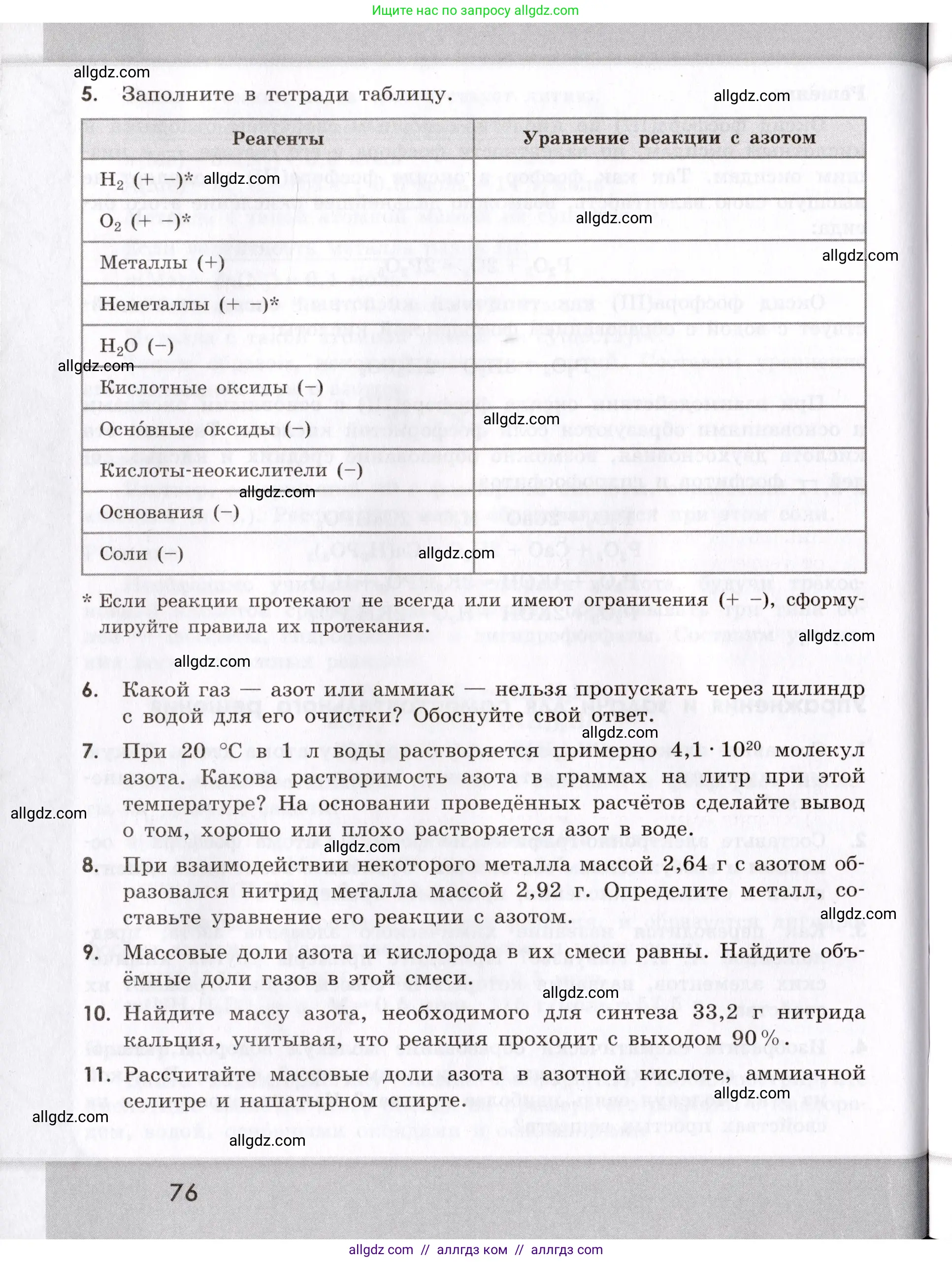 Химия, 9 класс Сборник задач и упражнений, авторы: Габриелян Олег Саргисович, Тригубчак Инесса Васильевна, издательство Просвещение, Москва, 2020, белого цвета, страница 76