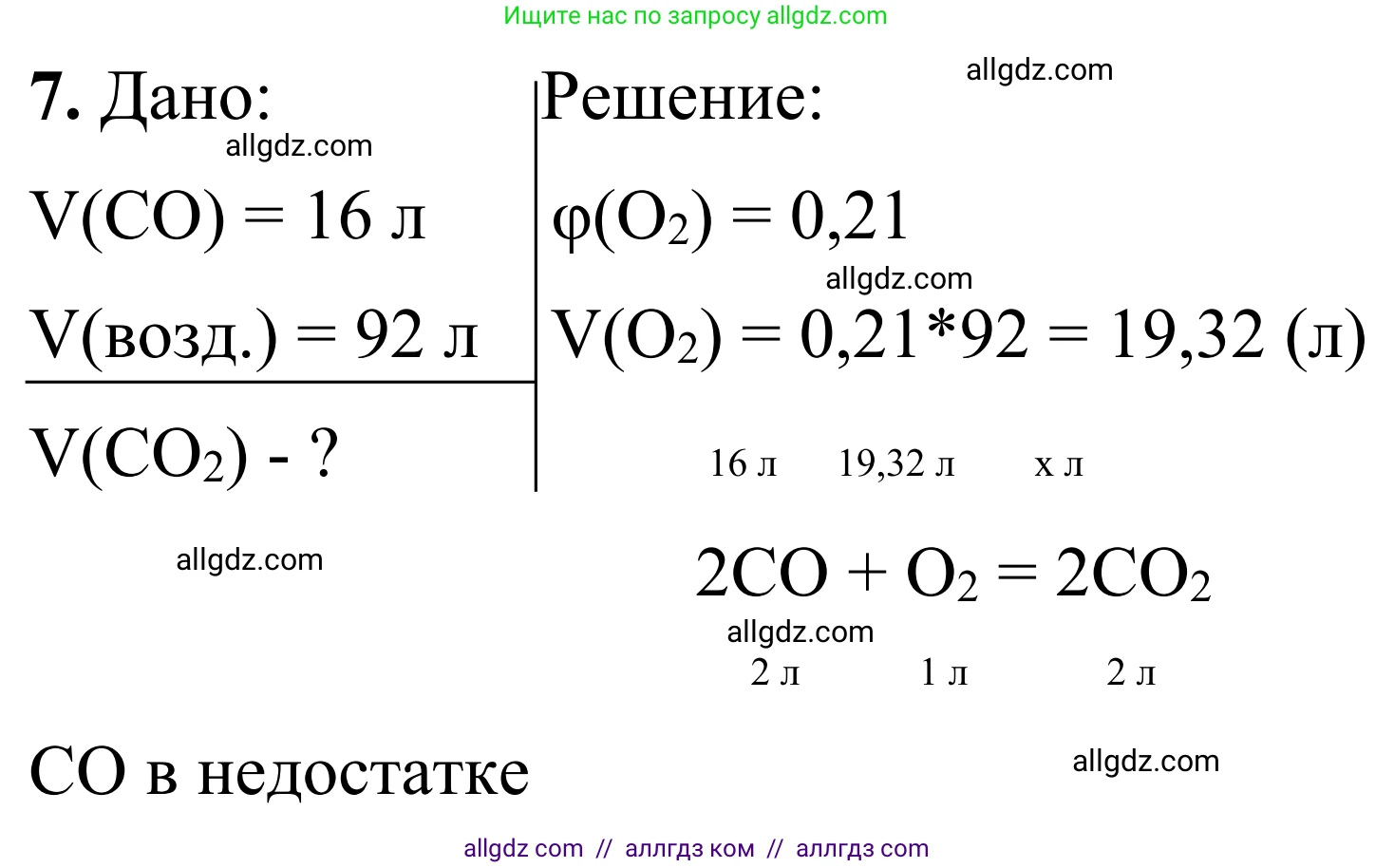Химия, 9 класс Сборник задач и упражнений, авторы: Габриелян Олег Саргисович, Тригубчак Инесса Васильевна, издательство Просвещение, Москва, 2020, белого цвета, страница 6, номер 7, Решение