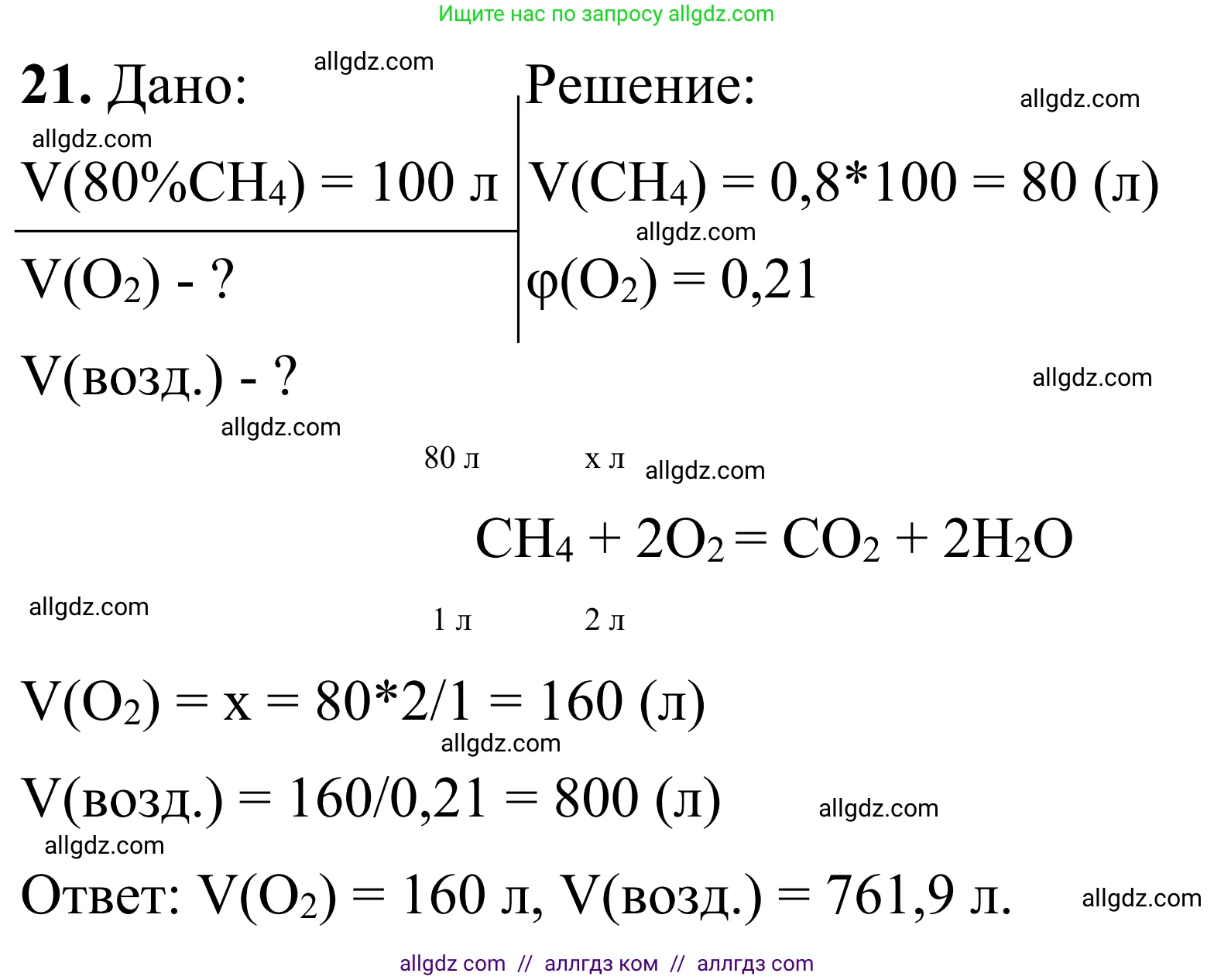 Химия, 9 класс Сборник задач и упражнений, авторы: Габриелян Олег Саргисович, Тригубчак Инесса Васильевна, издательство Просвещение, Москва, 2020, белого цвета, страница 65, номер 21, Решение