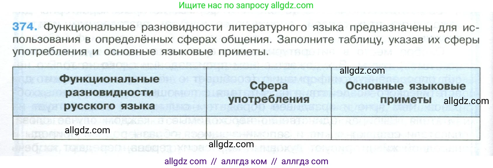 Русский язык, 9 класс Учебник, авторы: Бархударов Степан Григорьевич, Крючков Сергей Ефимович, Максимов Леонард Юрьевич, Чешко Лев Антонович, Николина Наталия Анатольевна, Мишина Клара Ивановна, Текучева Ирина Викторовна, Курцева Зоя Ивановна, Комиссарова Людмила Юрьевна, издательство Просвещение, Москва, 2023, салатового цвета, страница 196, номер 374, Условие 2023