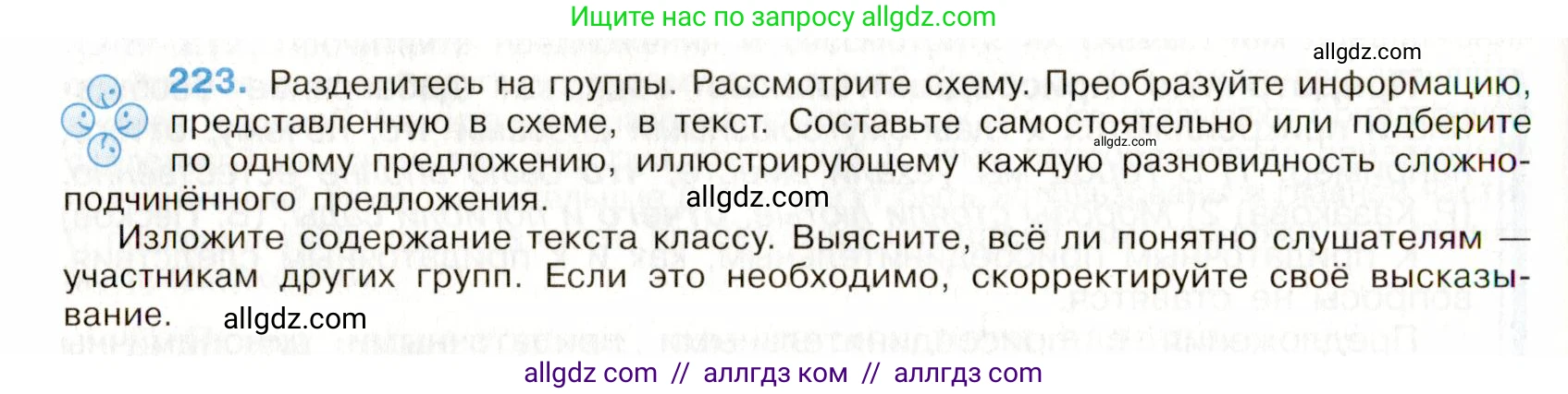 Русский язык, 9 класс Учебник, авторы: Бархударов Степан Григорьевич, Крючков Сергей Ефимович, Максимов Леонард Юрьевич, Чешко Лев Антонович, Николина Наталия Анатольевна, Мишина Клара Ивановна, Текучева Ирина Викторовна, Курцева Зоя Ивановна, Комиссарова Людмила Юрьевна, издательство Просвещение, Москва, 2023, салатового цвета, страница 112, номер 223, Условие 2019-2022