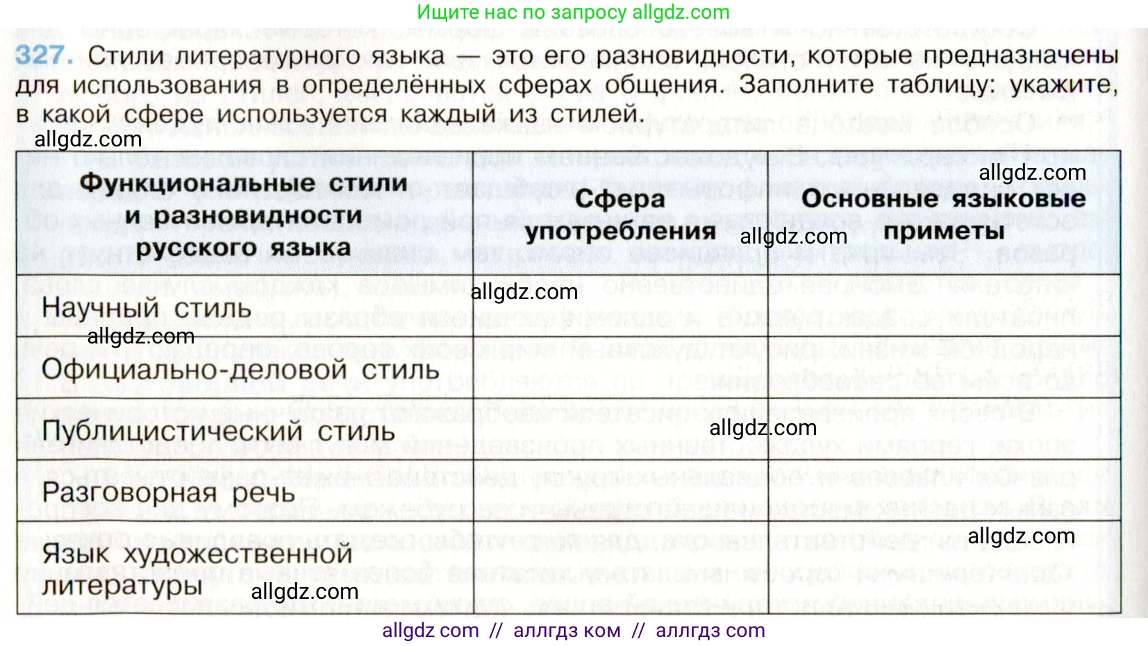 Русский язык, 9 класс Учебник, авторы: Бархударов Степан Григорьевич, Крючков Сергей Ефимович, Максимов Леонард Юрьевич, Чешко Лев Антонович, Николина Наталия Анатольевна, Мишина Клара Ивановна, Текучева Ирина Викторовна, Курцева Зоя Ивановна, Комиссарова Людмила Юрьевна, издательство Просвещение, Москва, 2023, салатового цвета, страница 167, номер 327, Условие 2019-2022