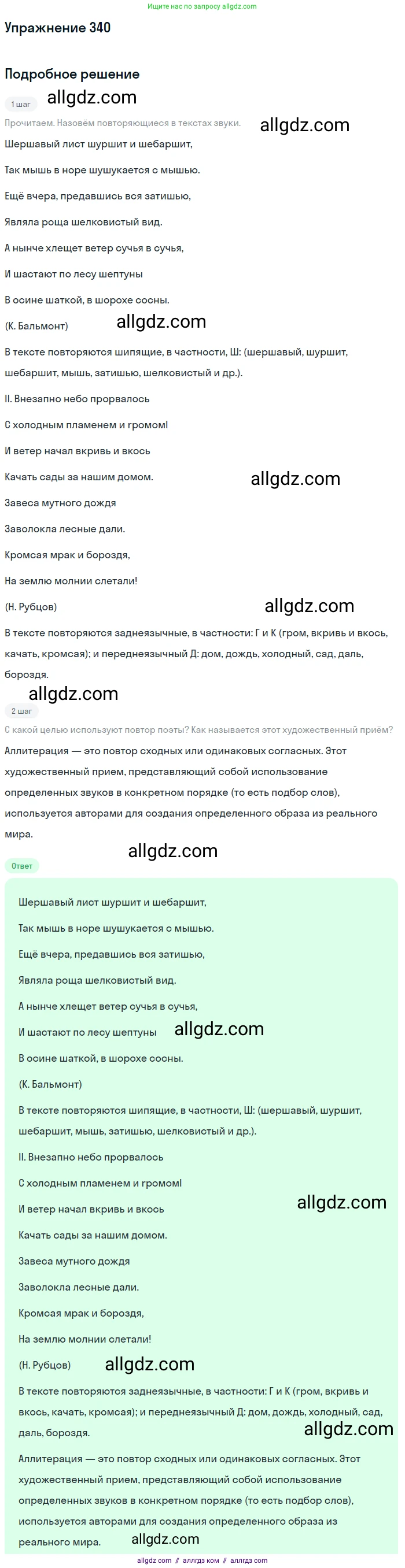 Русский язык, 9 класс Учебник, авторы: Бархударов Степан Григорьевич, Крючков Сергей Ефимович, Максимов Леонард Юрьевич, Чешко Лев Антонович, Николина Наталия Анатольевна, Мишина Клара Ивановна, Текучева Ирина Викторовна, Курцева Зоя Ивановна, Комиссарова Людмила Юрьевна, издательство Просвещение, Москва, 2023, салатового цвета, страница 176, номер 340, Решение 2019-2022