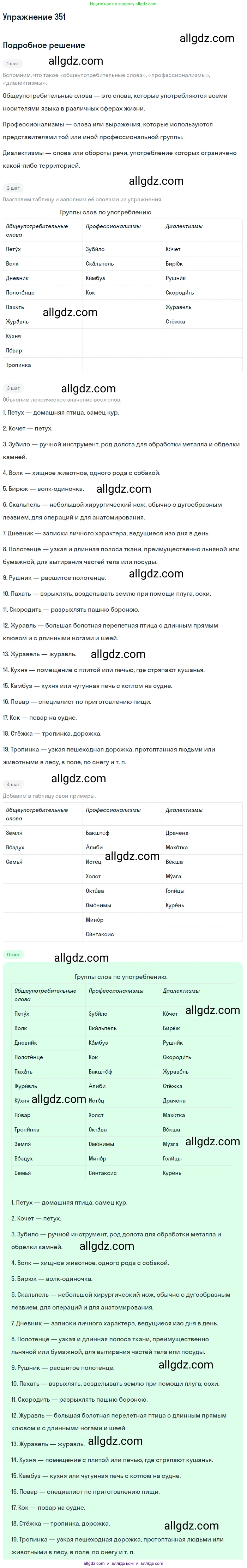 Русский язык, 9 класс Учебник, авторы: Бархударов Степан Григорьевич, Крючков Сергей Ефимович, Максимов Леонард Юрьевич, Чешко Лев Антонович, Николина Наталия Анатольевна, Мишина Клара Ивановна, Текучева Ирина Викторовна, Курцева Зоя Ивановна, Комиссарова Людмила Юрьевна, издательство Просвещение, Москва, 2023, салатового цвета, страница 181, номер 351, Решение 2019-2022